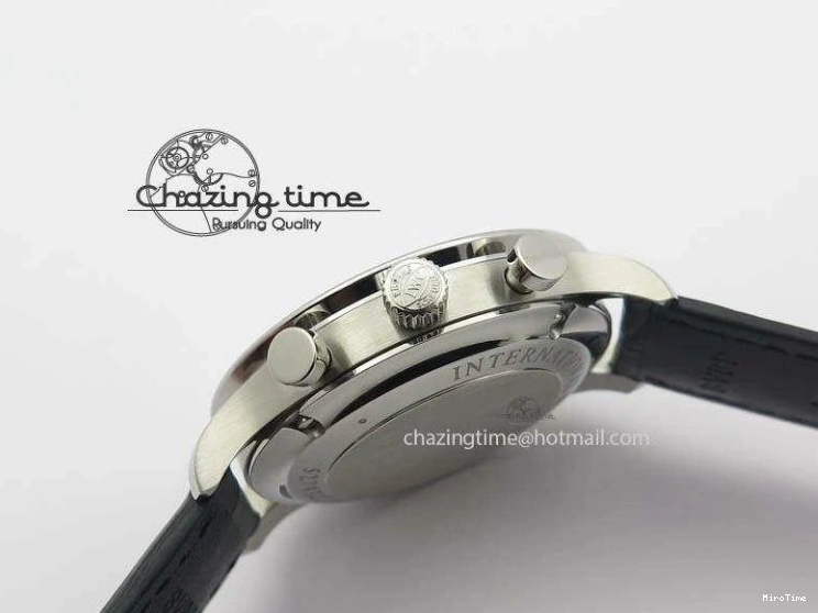 MIROTIME 0517 Reliable Portuguese IW371447 ZF 1:1 Best Edition SS Black Dial On Black Leather Strap A79350 V 7274